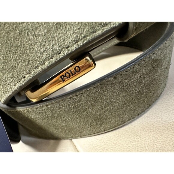 NWT Polo Ralph Lauren MEN'S BELT 36 SIGNATURE PONY SUEDE BELT - Picture 5 of 7